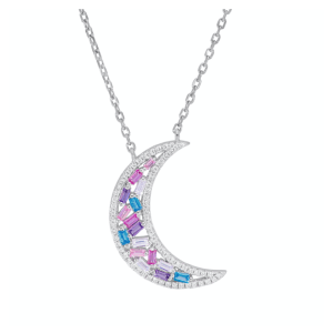 Collar Luna plata
