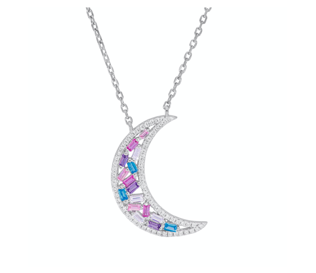 Collar Luna plata