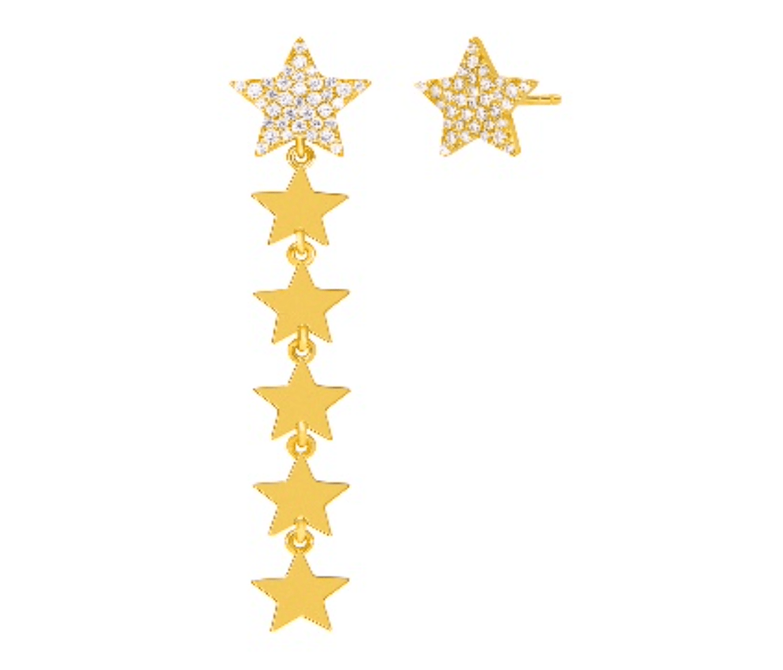 Pendiente asimétrico estrellas
