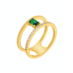 Anillo Hypnotic Esmeralda