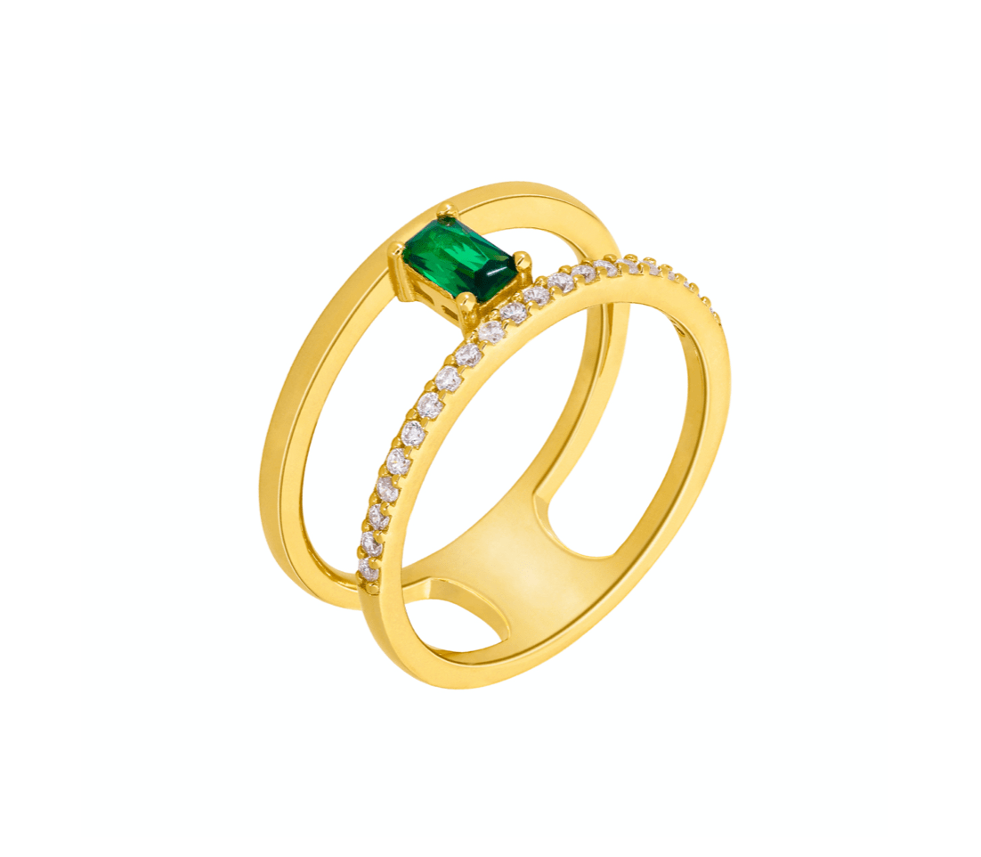 Anillo Hypnotic Esmeralda