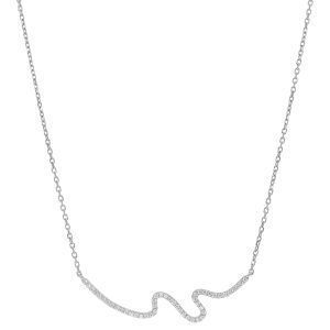 Collar Abstract ondas circonitas