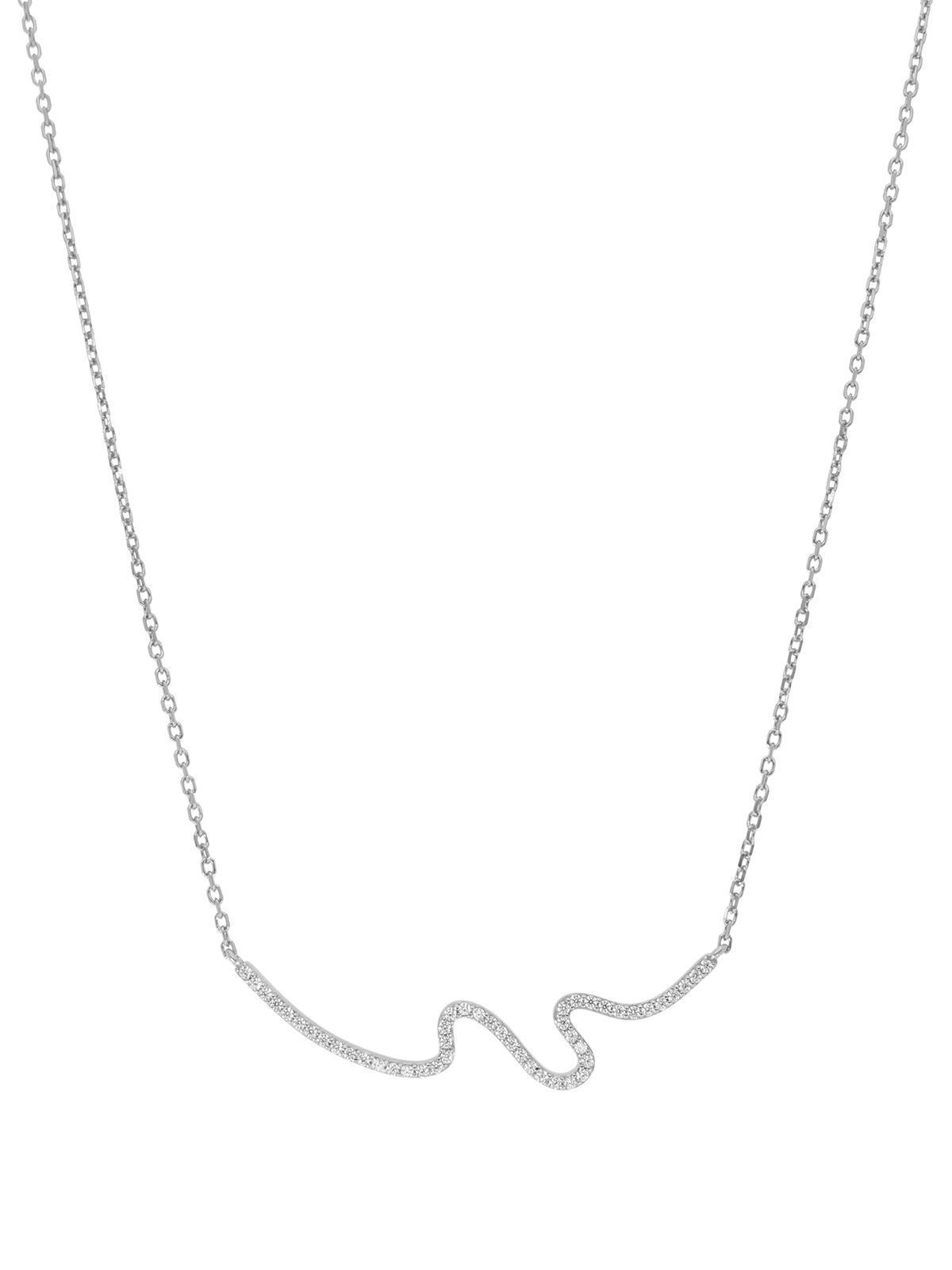 Collar Abstract ondas circonitas