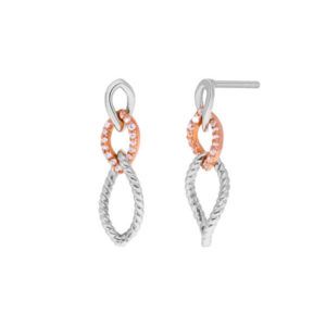 Pendientes óvalos entrelazados Velvet