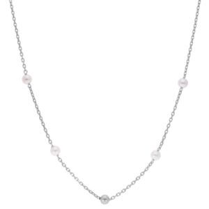 Collar cadena perlas