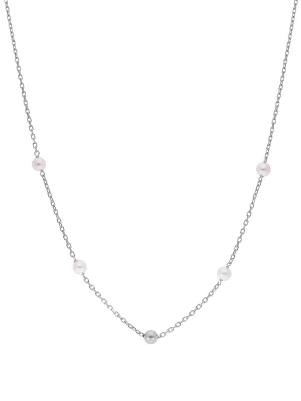 Collar cadena perlas