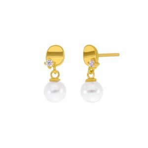 Pendientes cortos Brisa dorados