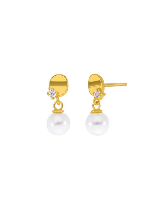 Pendientes cortos Brisa dorados