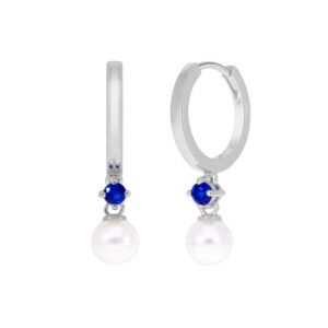 Pendientes hoop Brisa plata