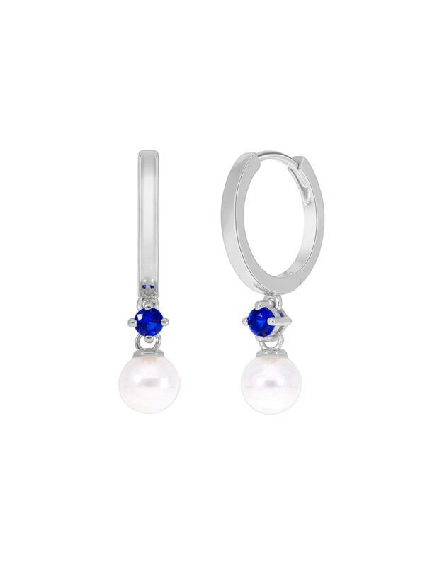 Pendientes hoop Brisa plata