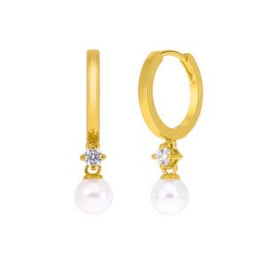 Pendientes hoop Brisa dorado