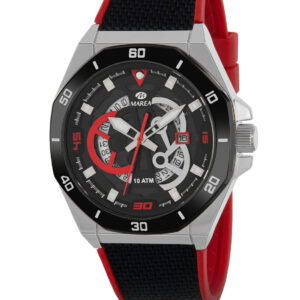 Reloj Legend correa negro-rojo