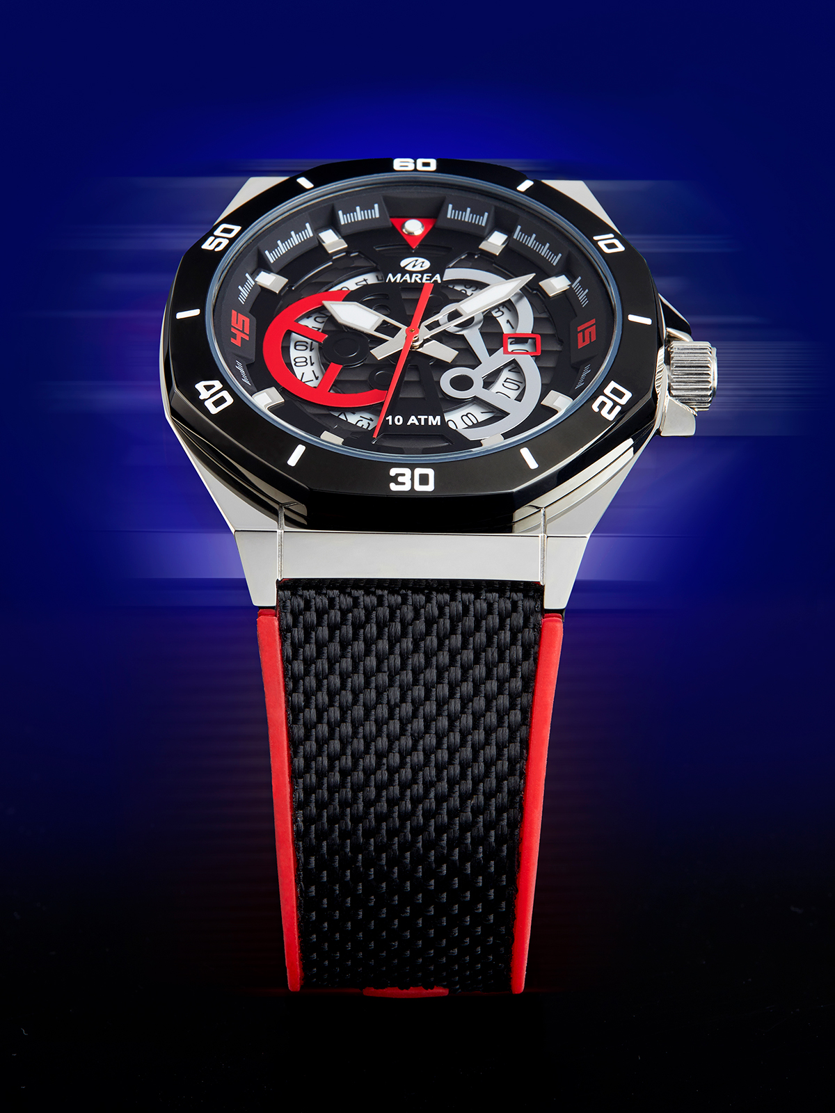 Reloj Legend correa negro-rojo - Imagen 2