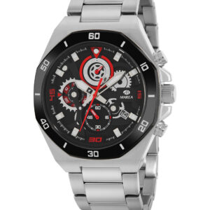 Reloj Legend con detalles en rojo