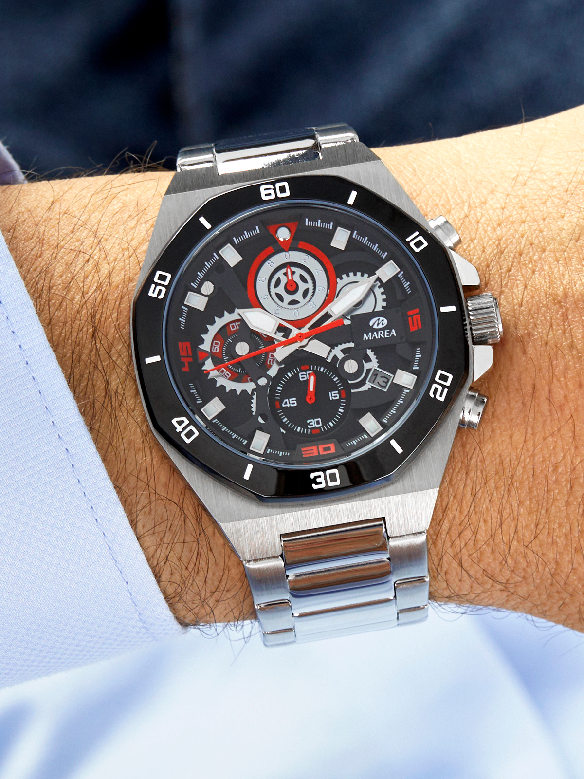 Reloj Legend con detalles en rojo - Imagen 2
