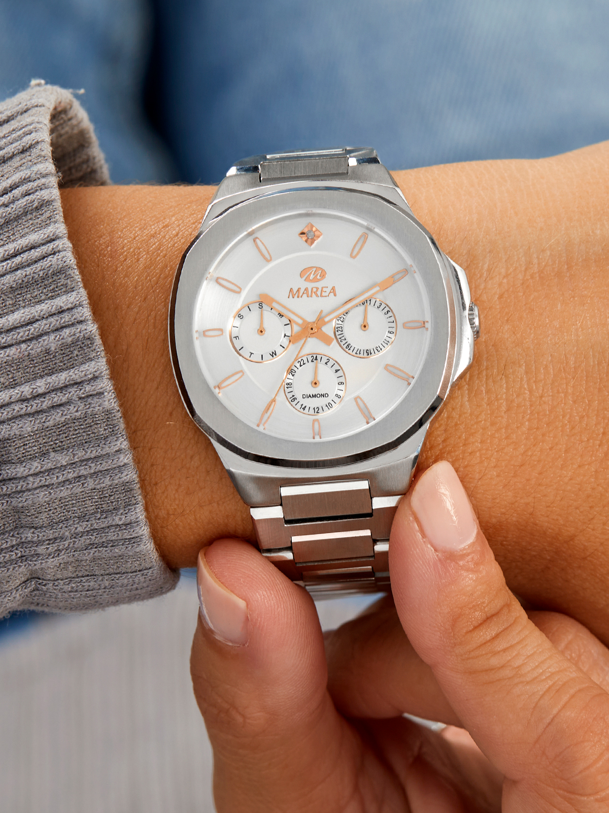 Reloj Legend Plata con Punta de diamante - Imagen 2