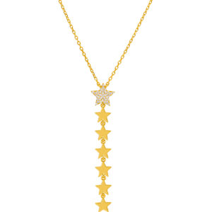 Collar estrella baño en oro
