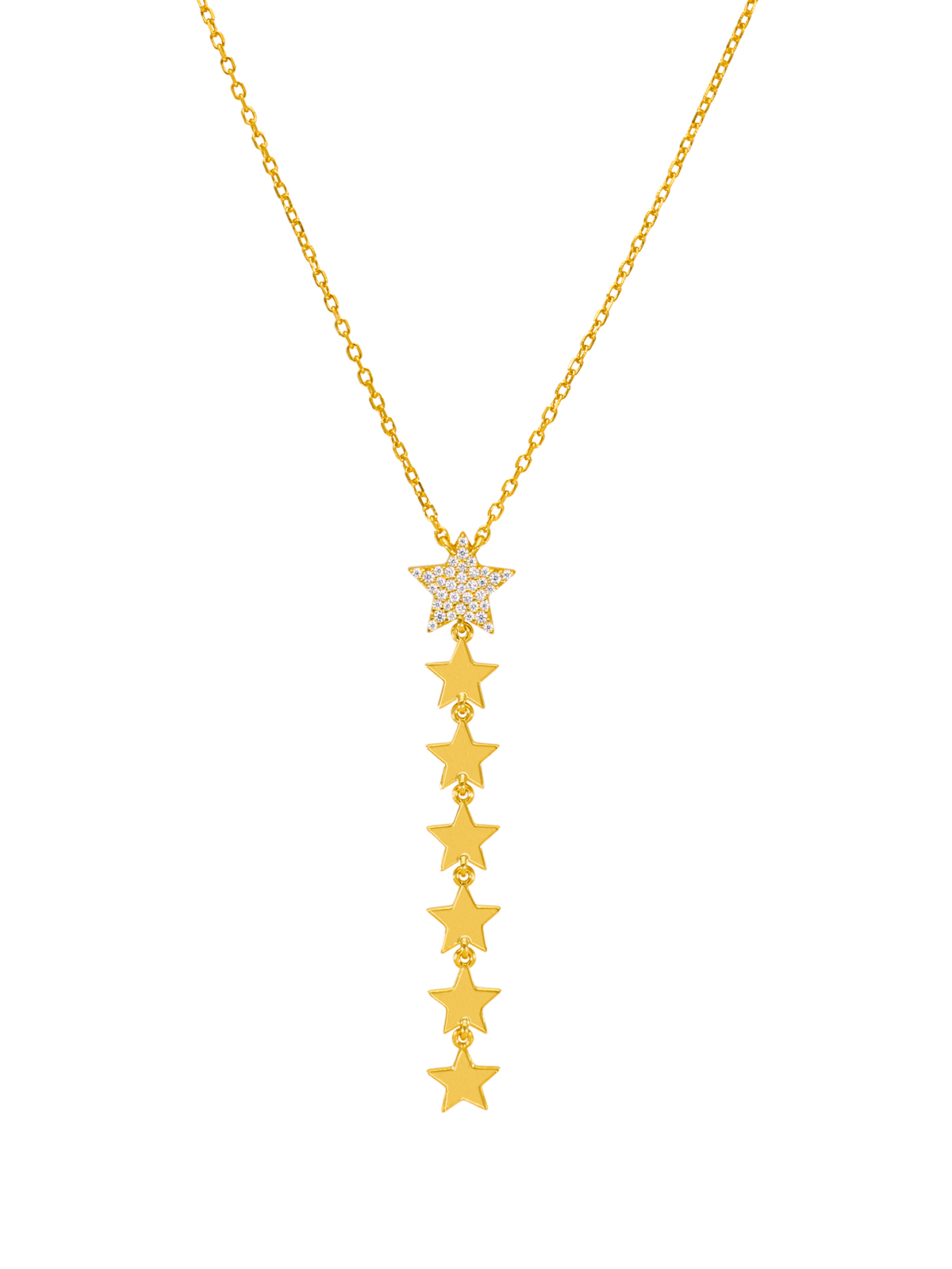 Collar estrella baño en oro