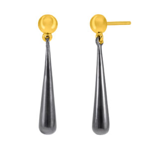 Pendientes geométricos plateados