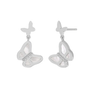 Pendientes mariposa nácar