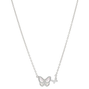 Collar mariposa nácar