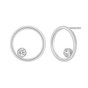 Pendientes circulo circonitas