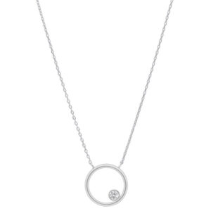 Collar círculo circonita