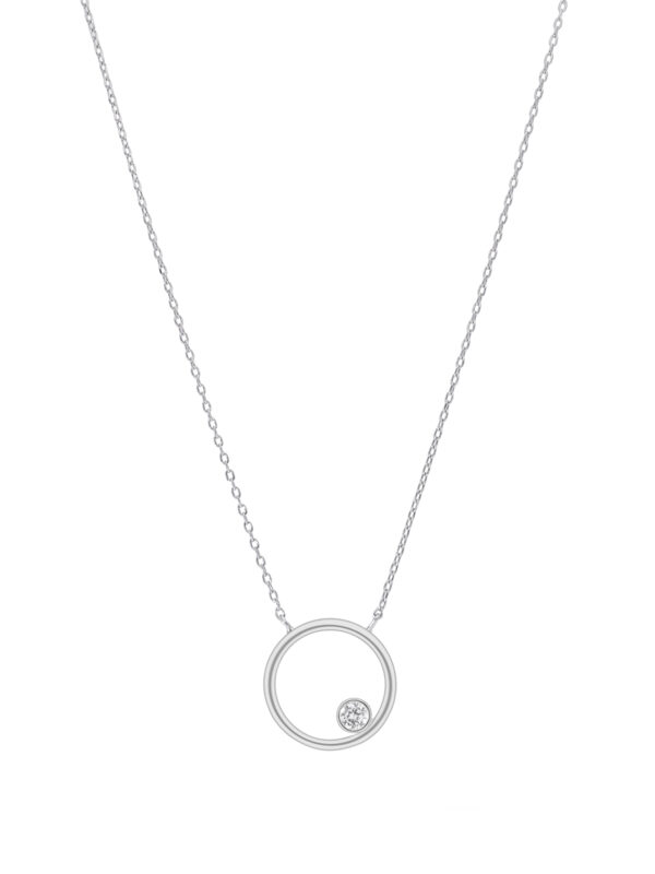 Collar círculo circonita