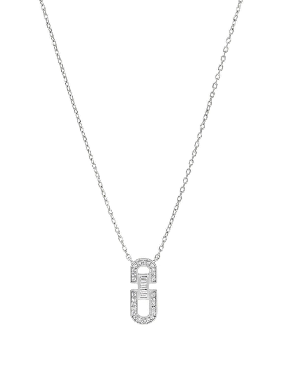 Collar en óvalo con circonitas