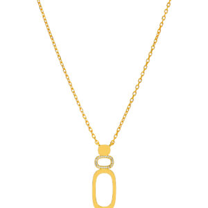 Collar óvalo en oro