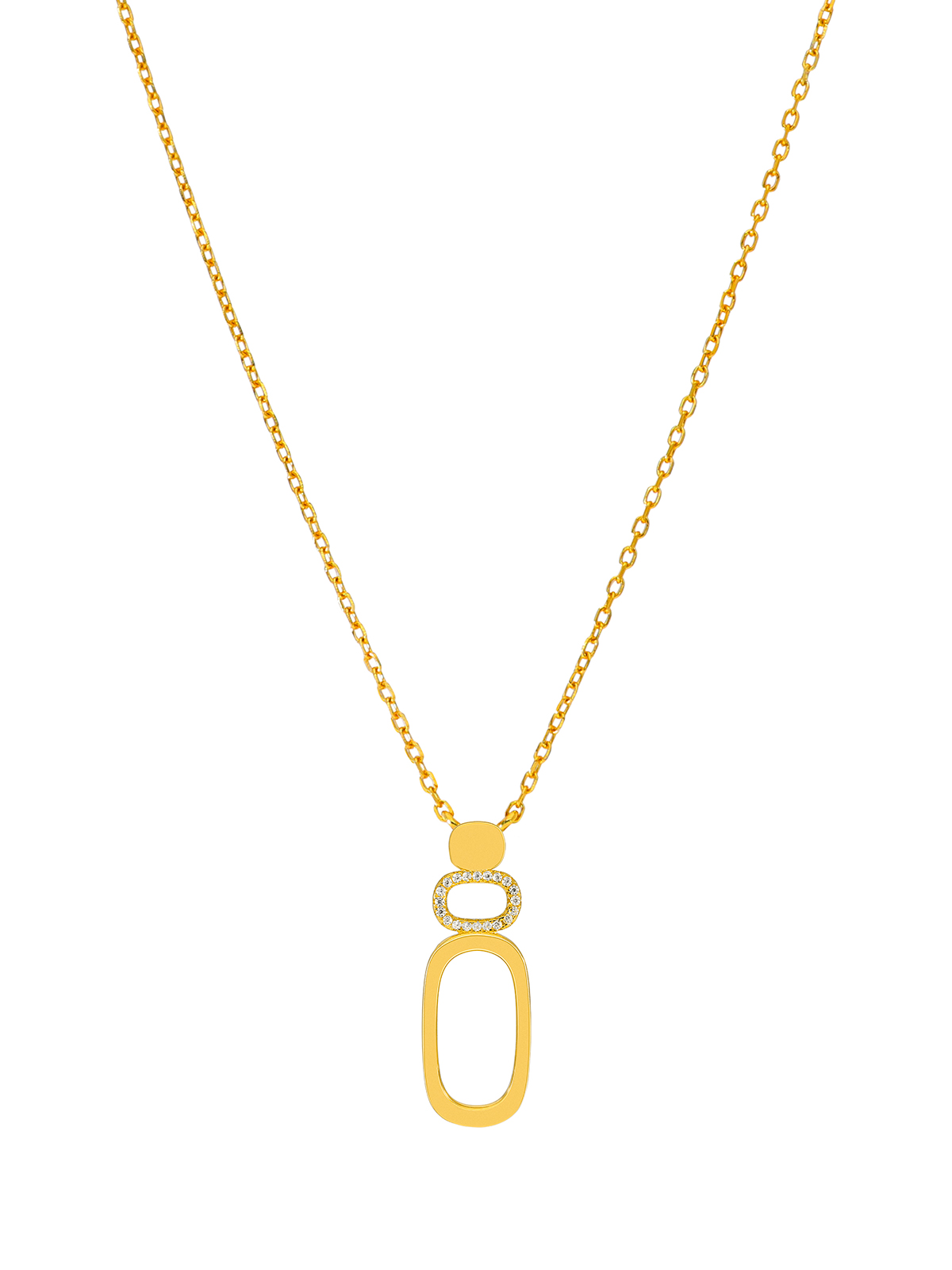 Collar óvalo en oro